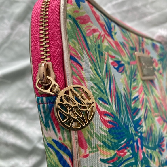 Lily Pulitzer padded laptop pouch EUC - Picture 4 of 5